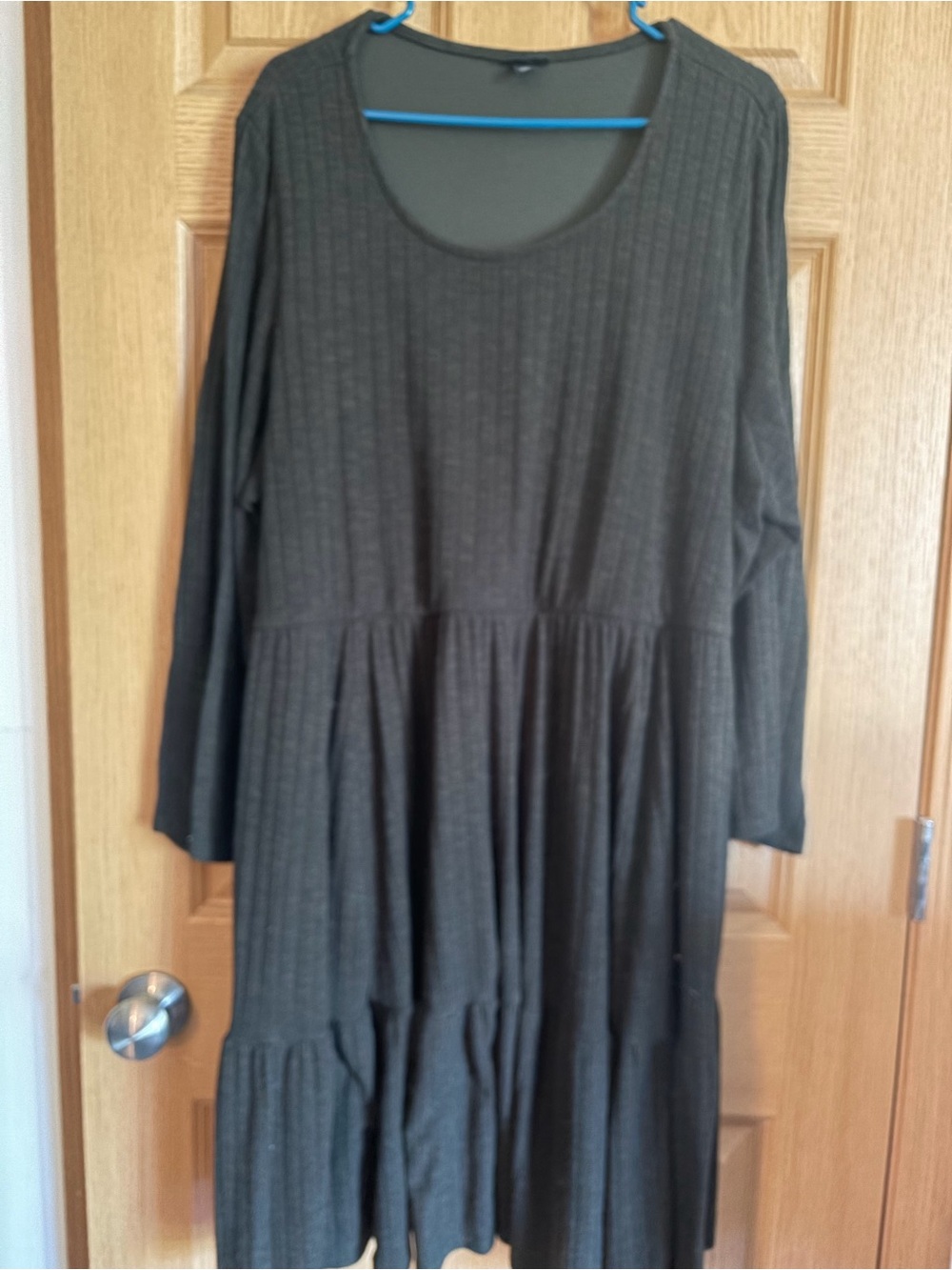 Torrid tier ribbed midi dress - Dark Olive